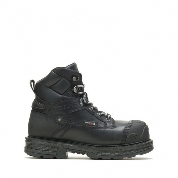 WOLVERINE CANADA MEN'S HELLCAT ULTRASPRING HEAVY DUTY 6" CARBONMAX WORK BOOT-Black